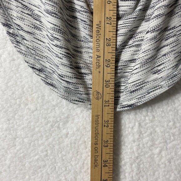 Lululemon Top‎ Womens Sz 8 White Gray Space Dye Raise the Barre Strappy Tank Bra - Picture 11 of 11